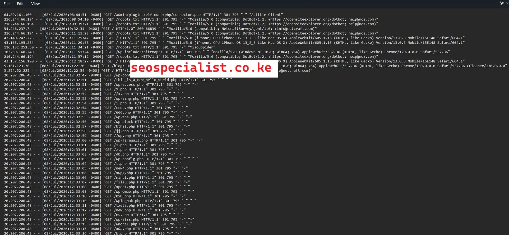 Reversing Algorithmic Search Drops Using Deep Server Log Analysis